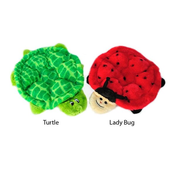 Zippy Paws Squeakie Crawler Plush Dog Toy for Ladybird Beetle 2739-LG